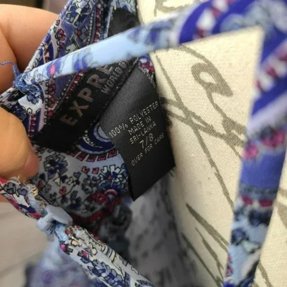 Express Paisley Midi Dress -8 - Picture 2 of 3